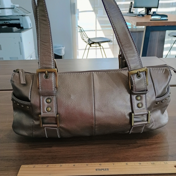 Worthington Metallic Silver Shoulder Bag - Picture 2 of 11